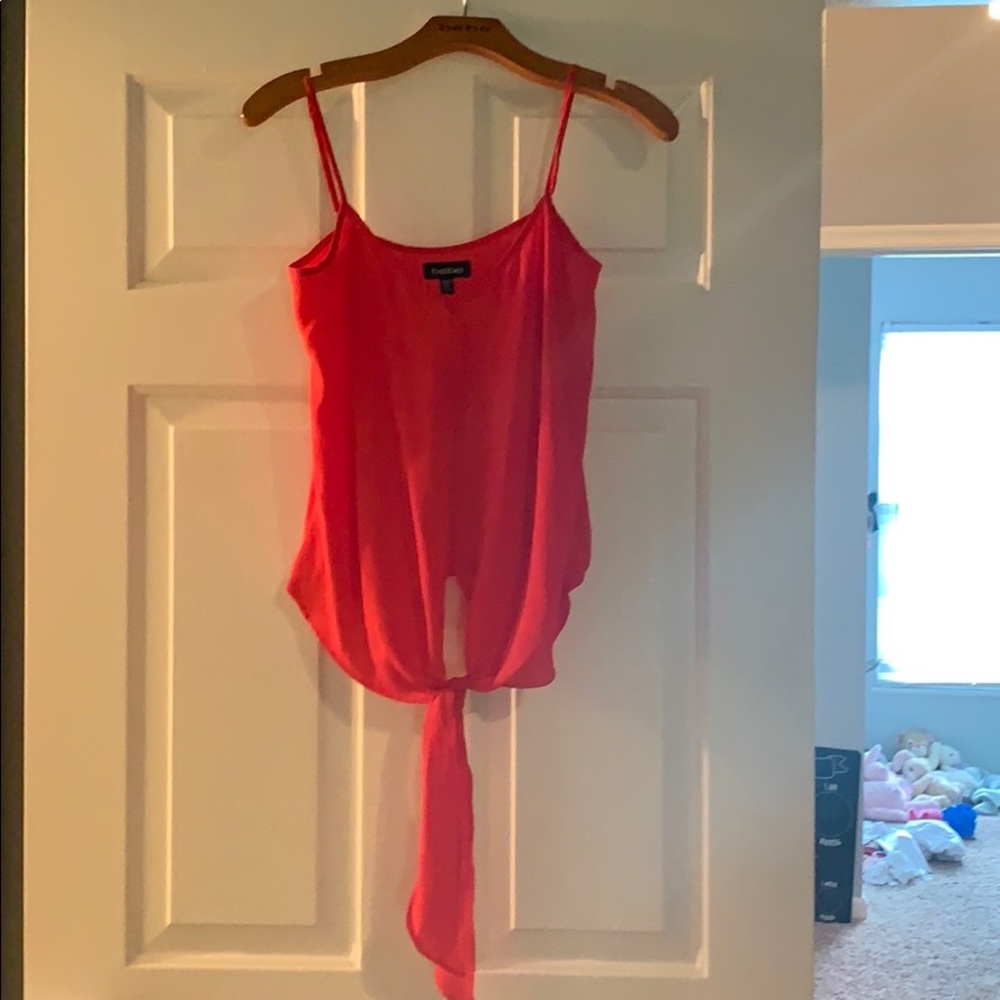 Bebe tie at the bottom top